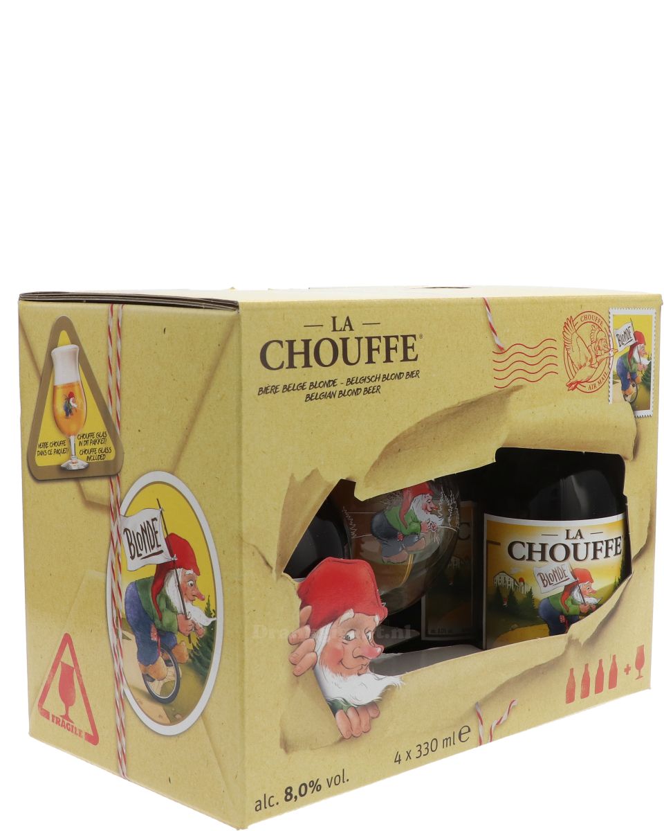 La Chouffe Cadeaupakket met Glas 132 cl