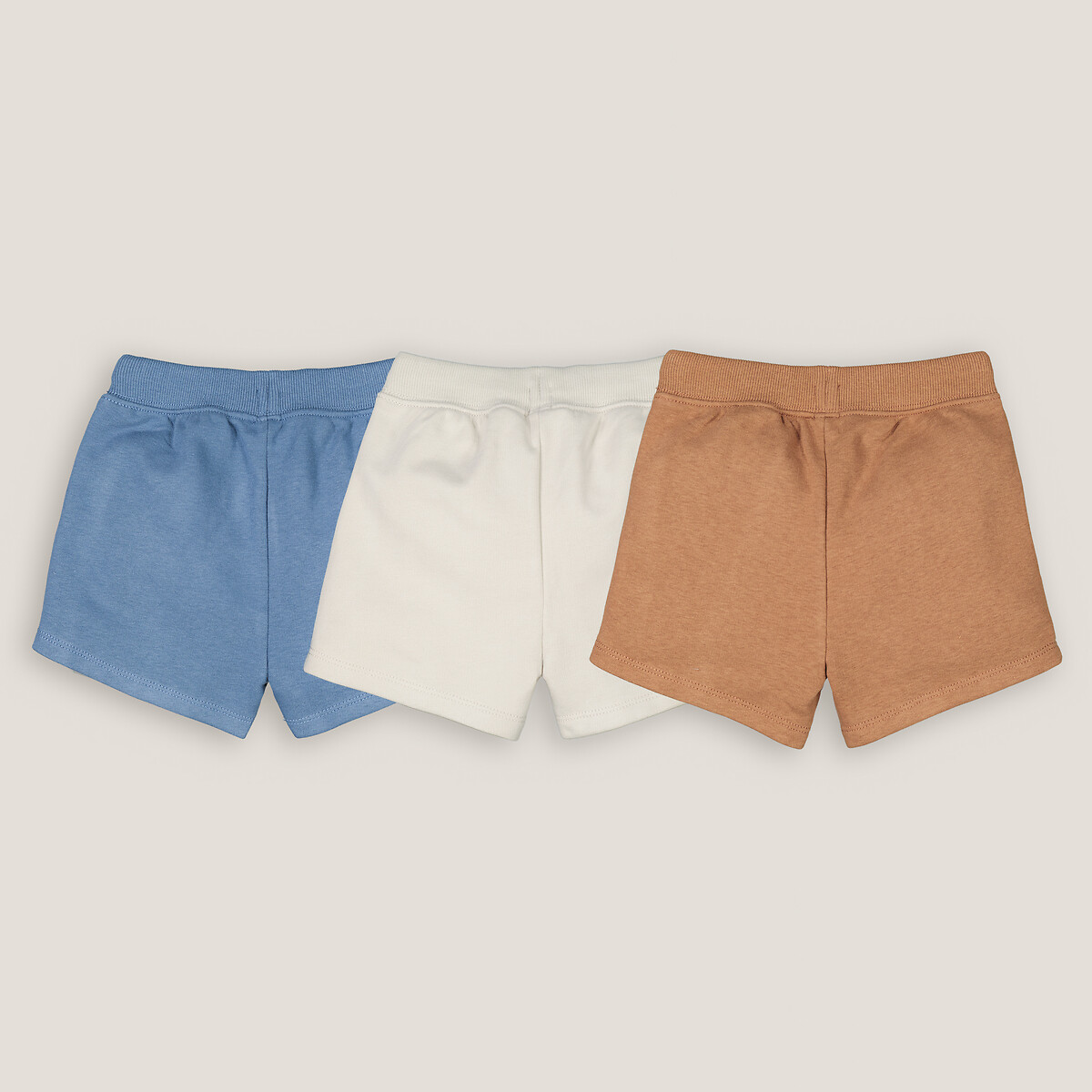 COLEÇÃO LA REDOUTE<br>Conjunto de 3 shorts de lã polar