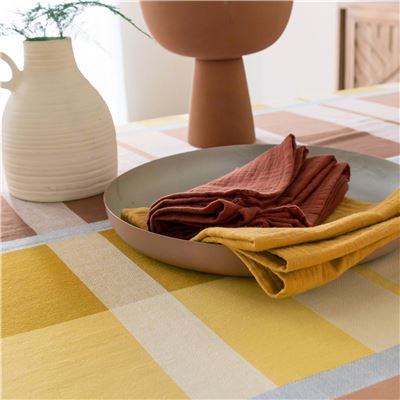 Nappe jacquard à carreaux - BECQUET CRÉATION