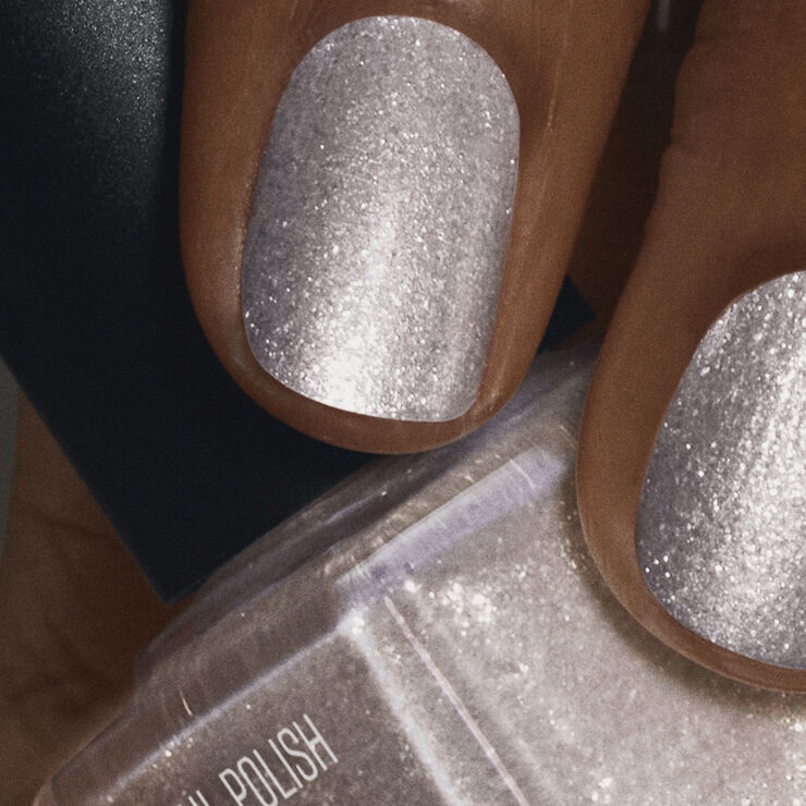 Nilens Jord Nail Polish Silver Glitter