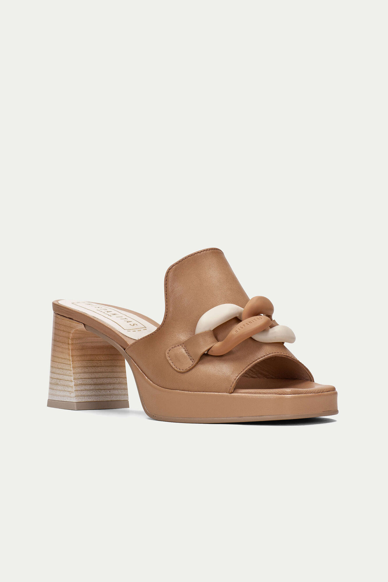Sandalia mule cadena odina - Arena