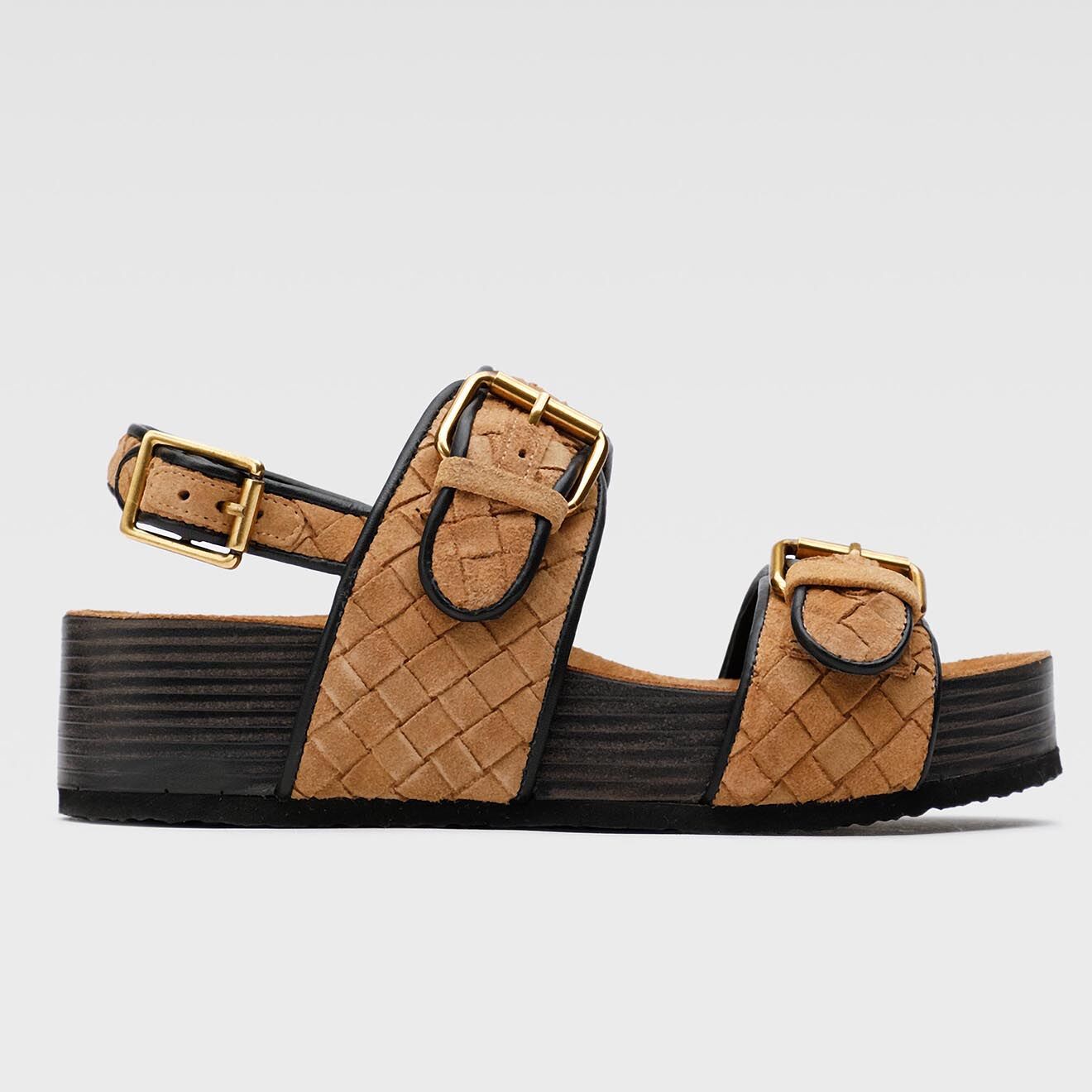 Gino Rossi Sandales en Cuir Vera camel - Talon 5 cm