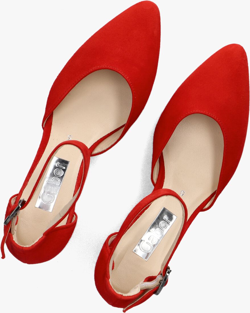 rode gabor sandalen met hak 340