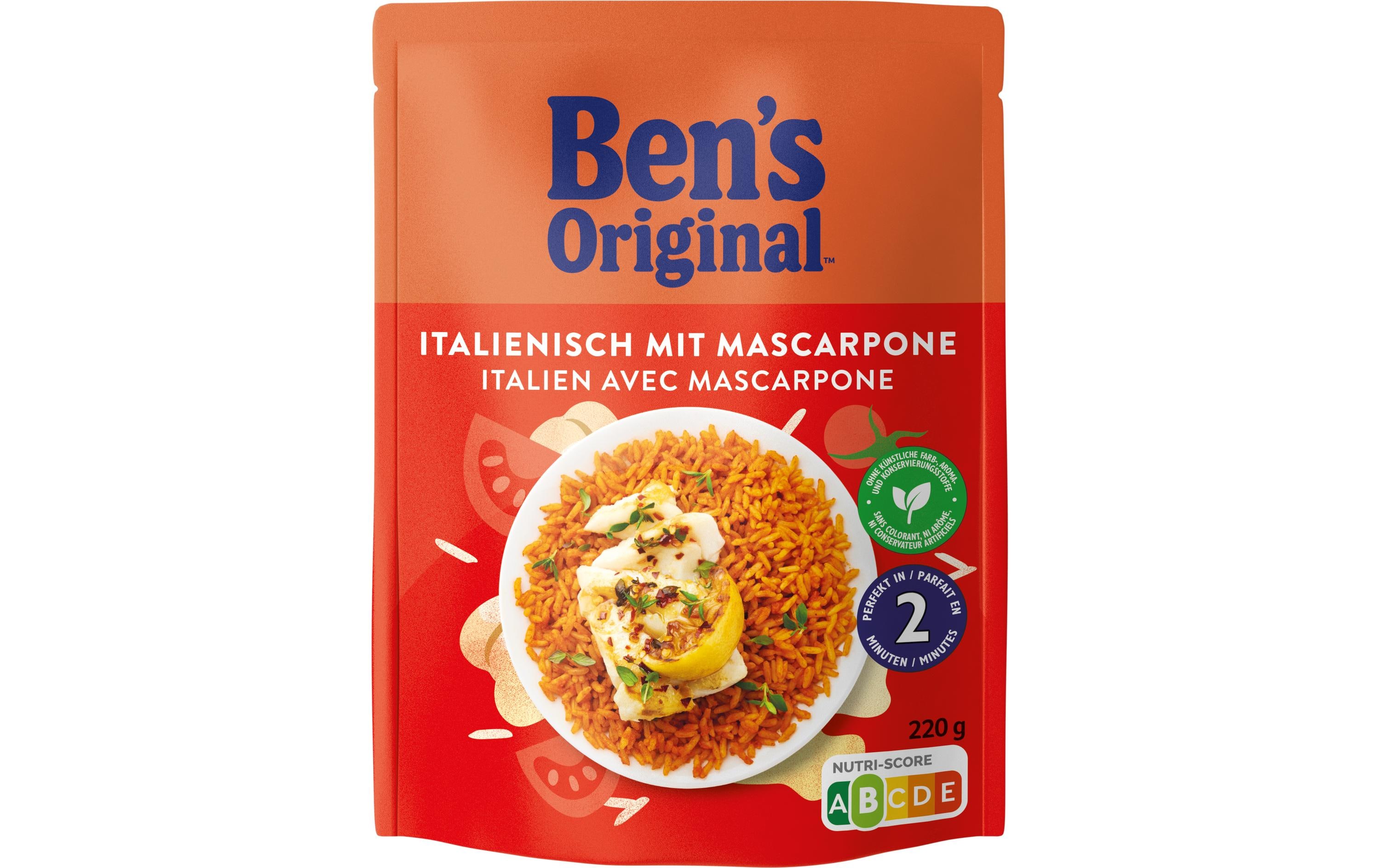 Expressreis Italienisch 3 x 220 gReis nach italienischer Art mit Mascarpone
