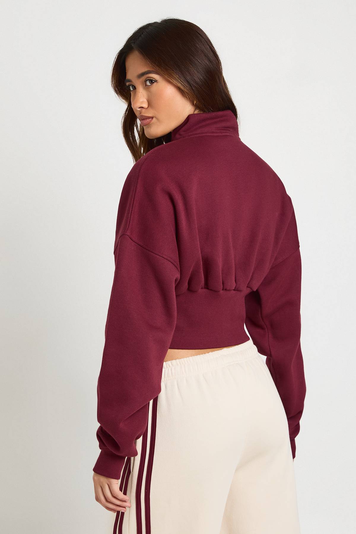 boohoo Col Montant Taille Cintrée avec Fermeture Éclair