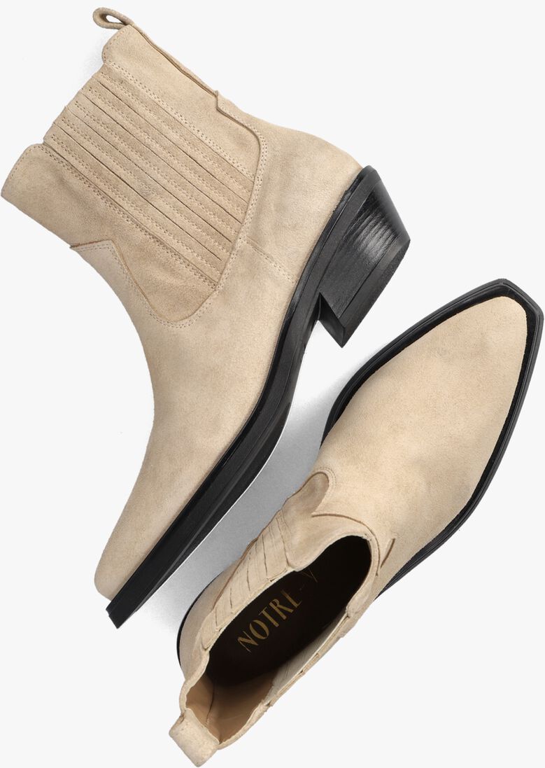 NOTRE-V beige notre-v enkellaarsjes as136