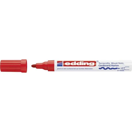 edding Deco Marker rot, Rundspitze, 2-4mm