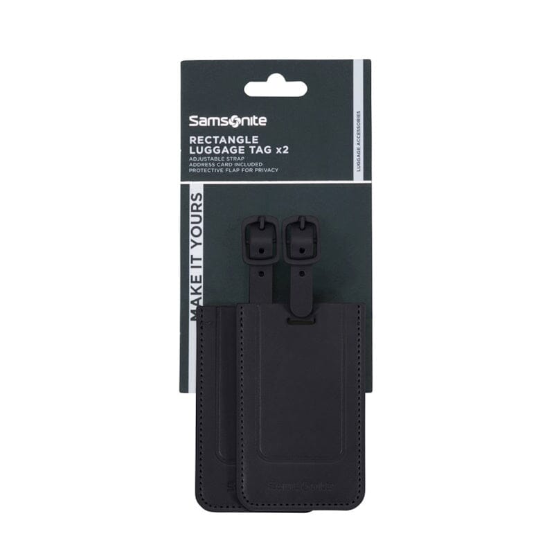 Samsonite TA Revolution Rectangle Luggage Tag (2x) Black