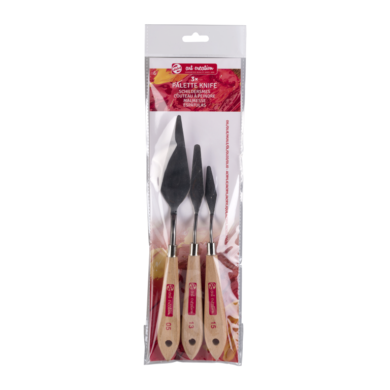 Malmesser mit Holzgriff, Set