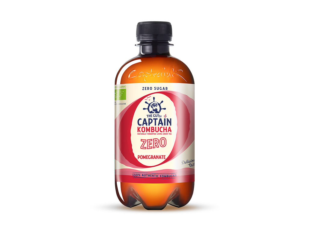 KOMBUCHA THE GUTSY CAPTAIN ROMÃ 0%AÇÚCARES BIO 400ML
