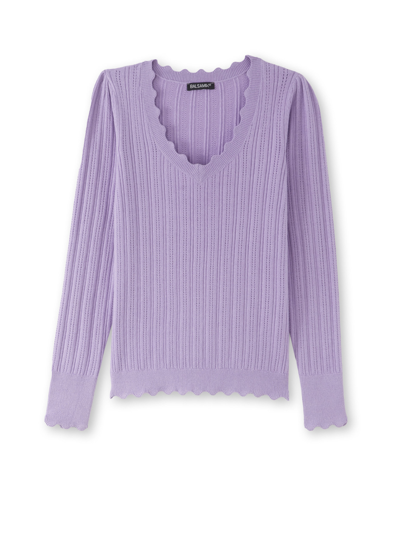 Pull encolure coeur