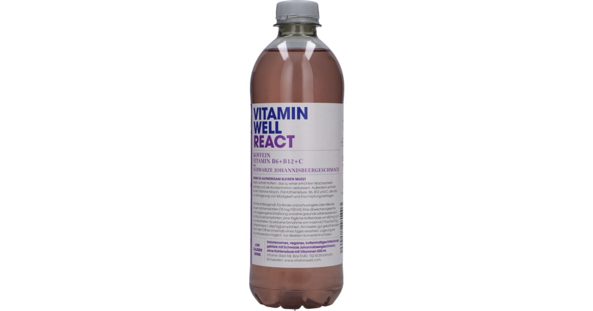 Vitamin Well React 0,5 Liter (Einweg)