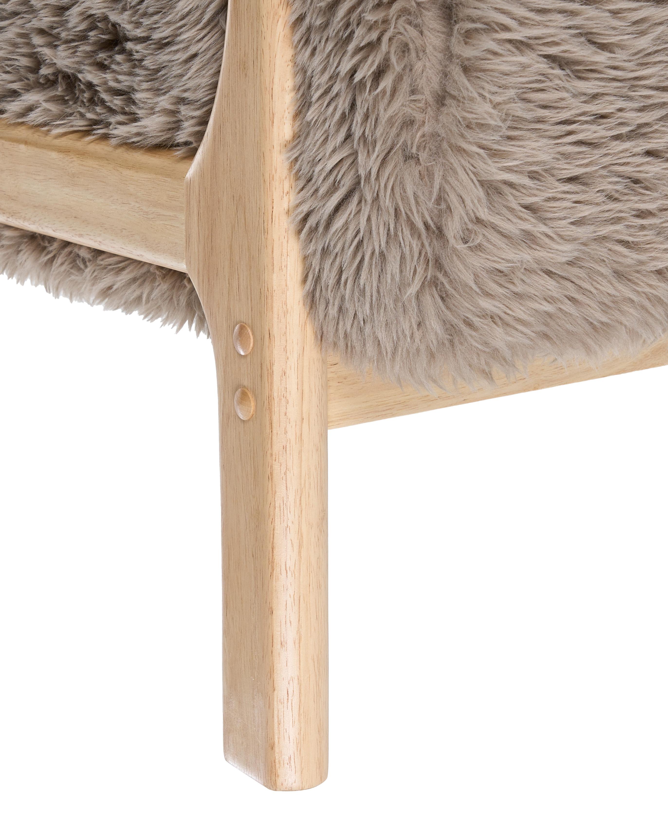 Fauteuil SKOVDE Nepbont Taupe