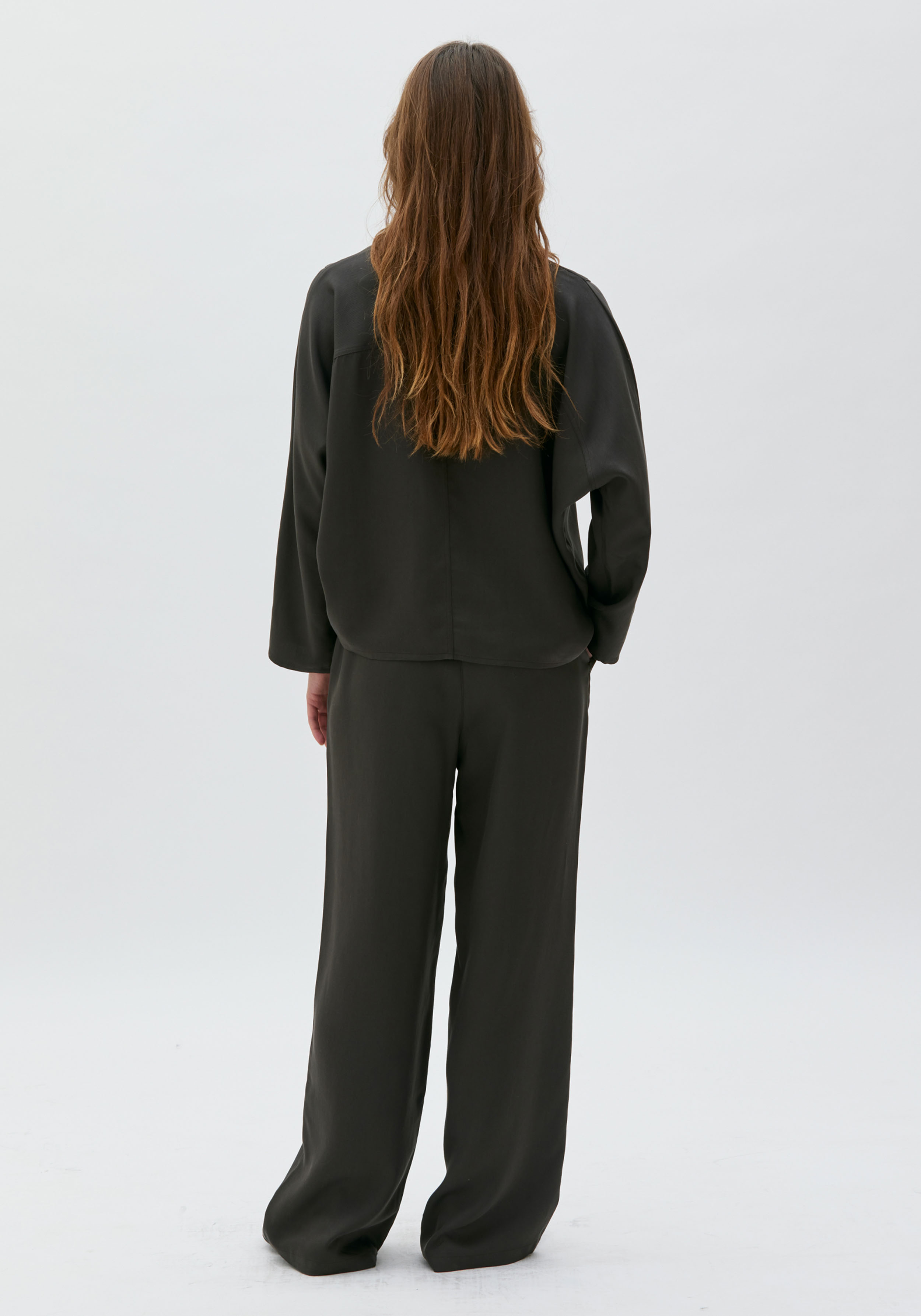 Maska Twill-Bluse Chandra Shiitake