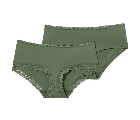 2 Pantys, olivgrün