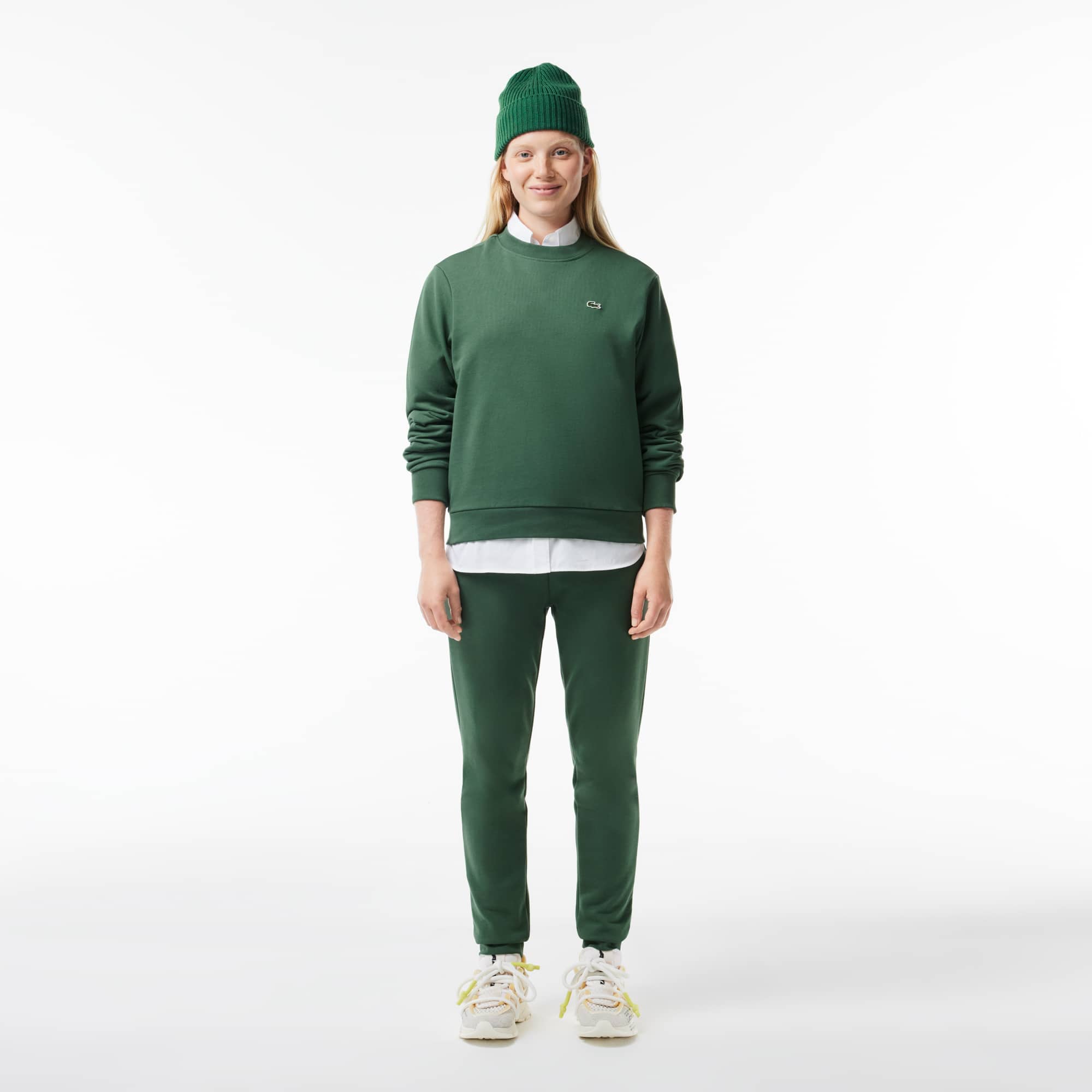 Pantalon de survêtement Jogger femme Lacoste en molleton Pantalons de survêtement - Vert - Lacoste - Femme