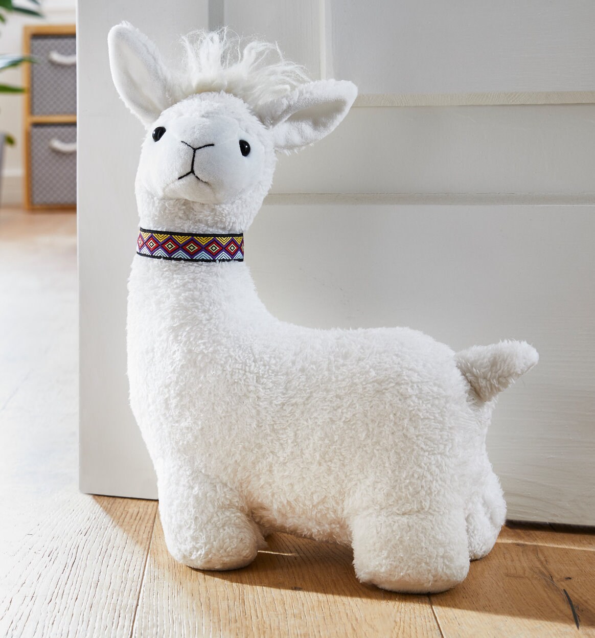 Türstopper Alpaka Sandsack Türhalter Tür Sack Bremse Stofflama Stoff Tier Lama