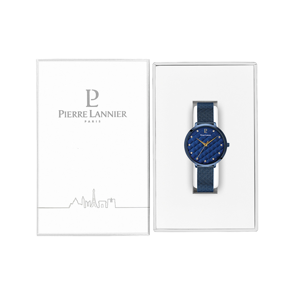 Montre PIERRE LANNIER Grace femme bracelet acier bleu