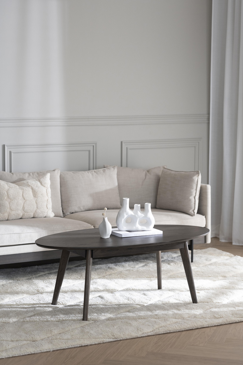 Ovale salontafel Yumi Whitewash