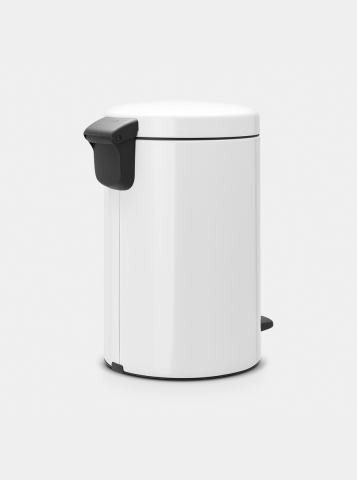 NewIcon Pedaalemmer, 12 liter, kunststof binnenemmer - White