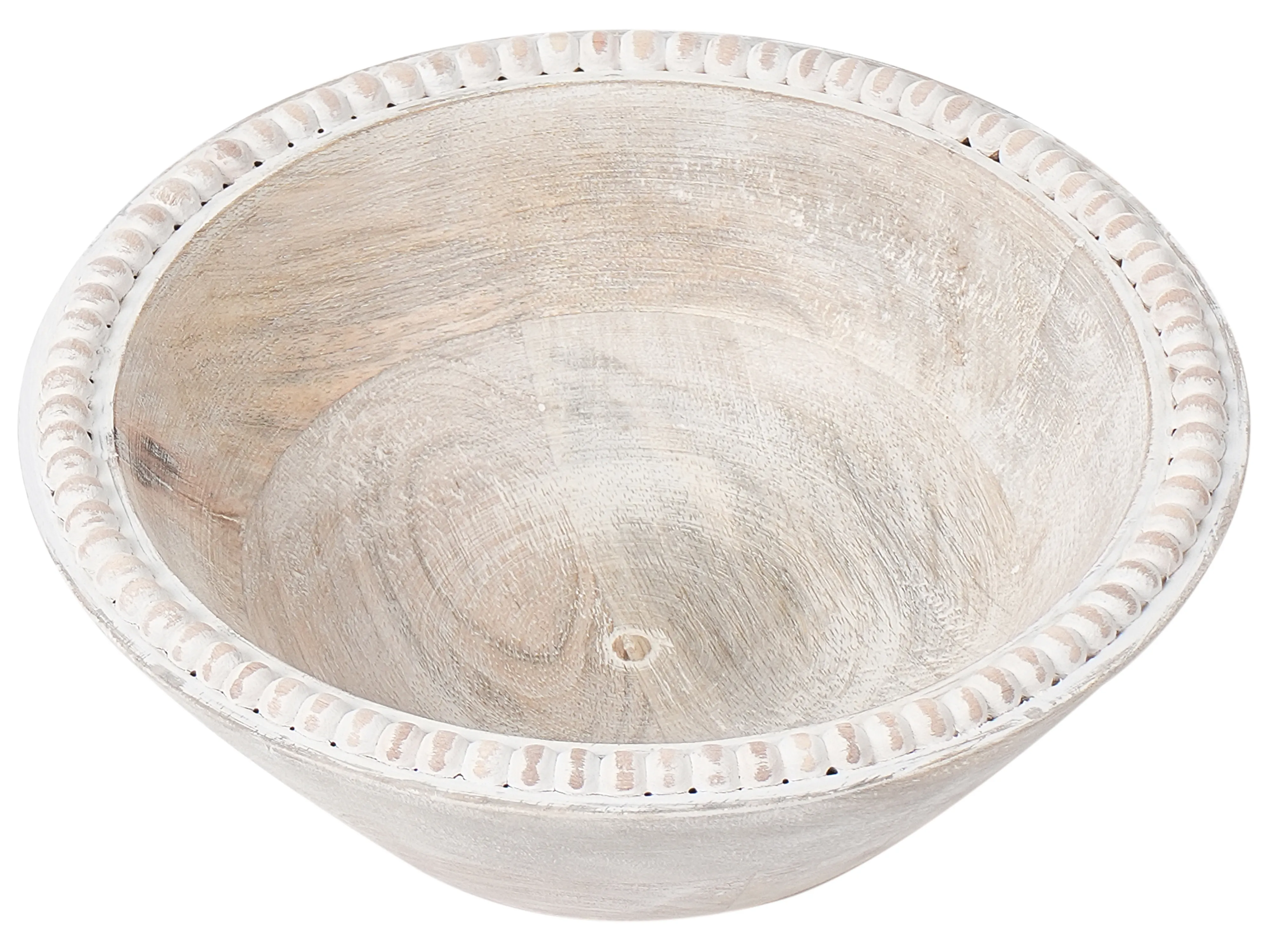 Set van 3 decoratieve schalen TANTA Mangohout Lichtbruin