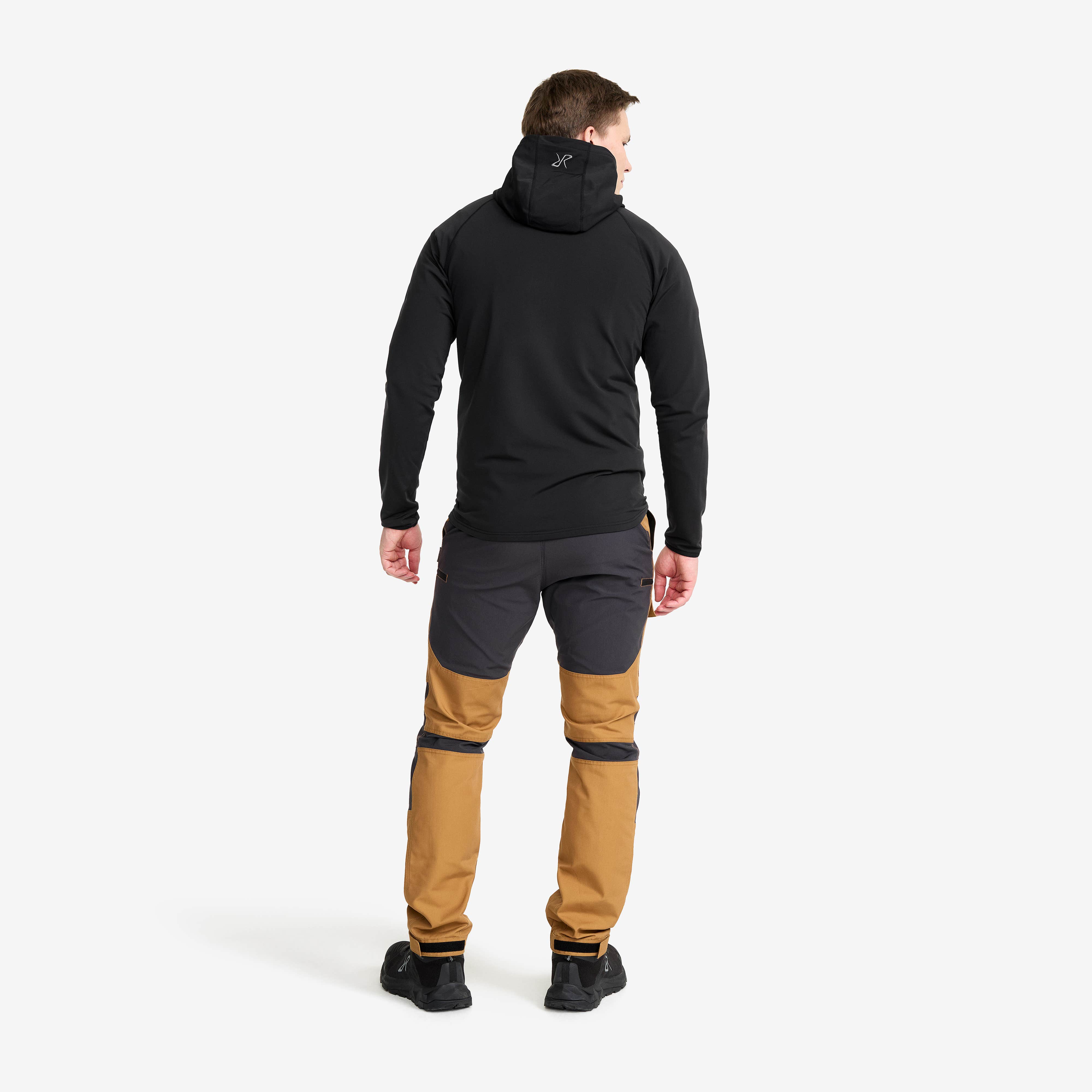 Evolution Light Stretch Fleece Hoodie Herre Black