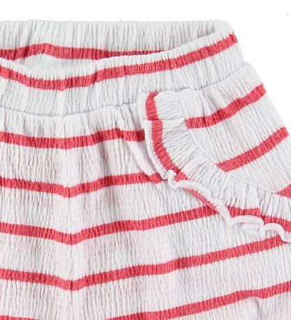 Name It Shorts - NbfHollie - Claret Red m. Streifen