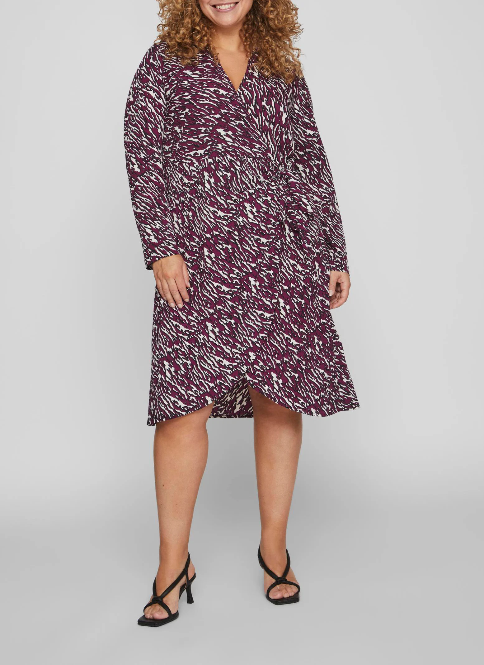MOOJ - Robe courte portefeuille imprimée | Violet