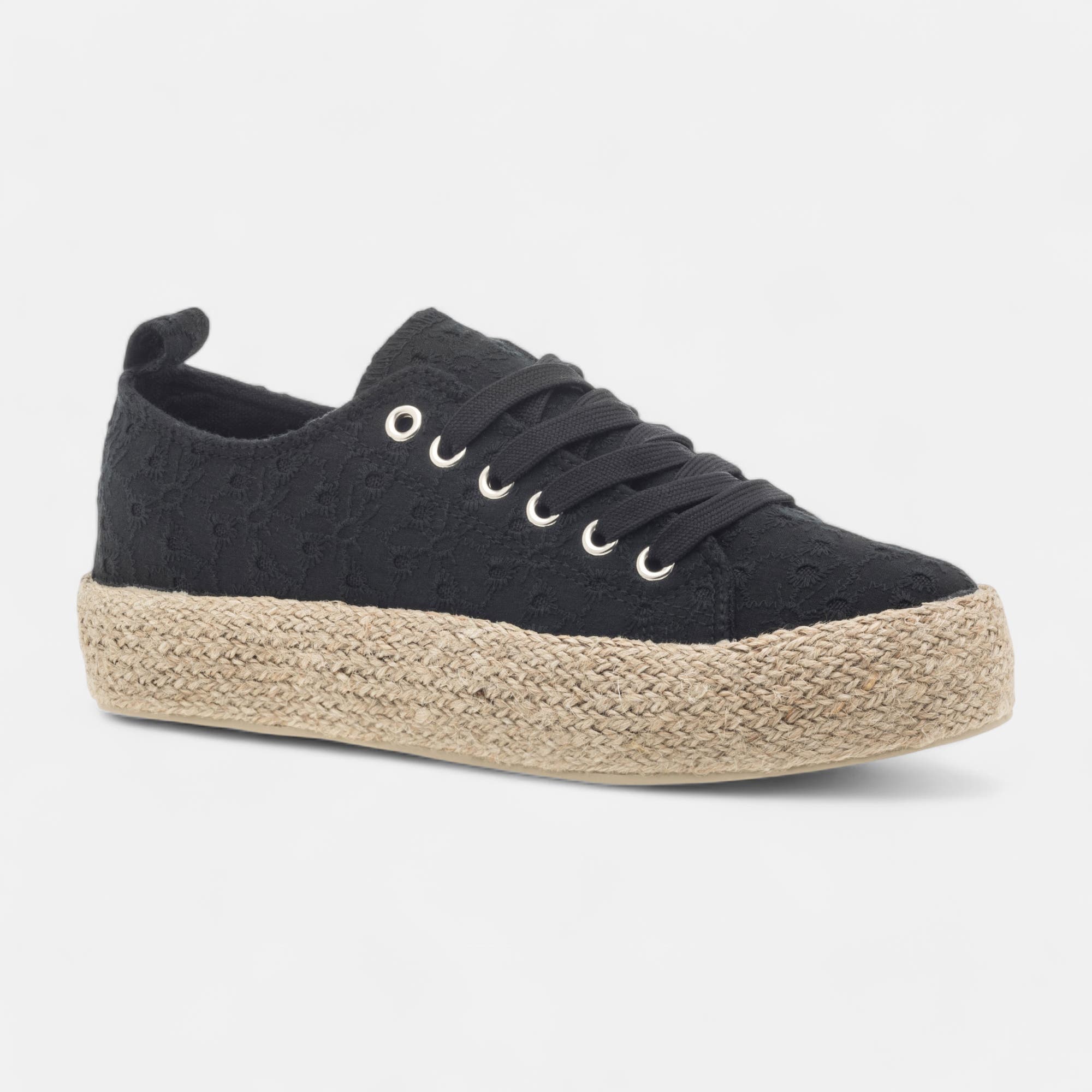 Baskets en toile Femme noir