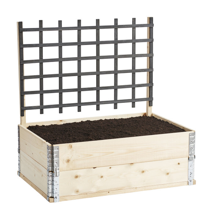 Træespalier til højbed 116 x 78 cm - Garden
