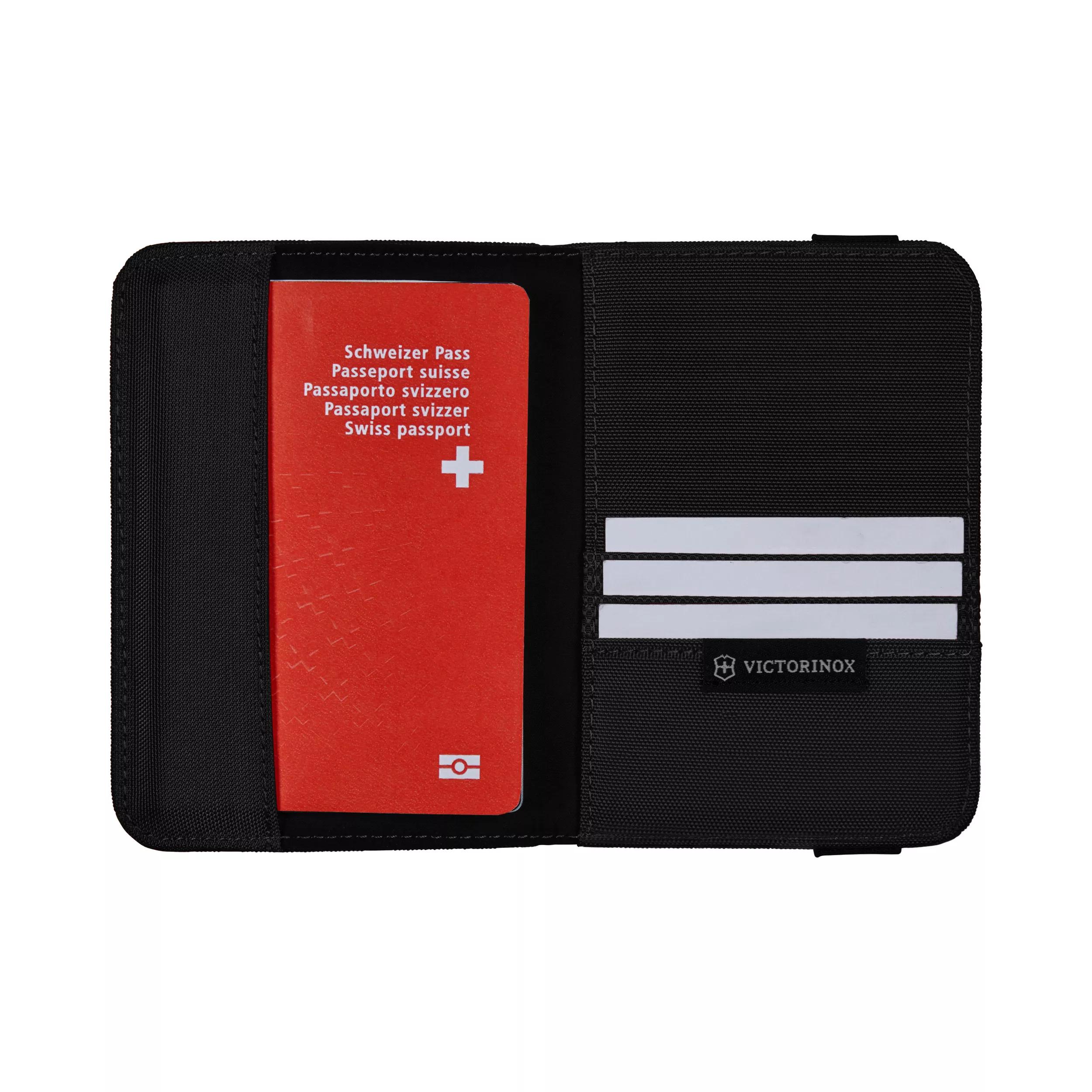 Ausweismappe mit RFID-Schutz-schwarz