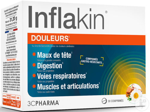 3C Pharma Inflakin 30 Comprimés