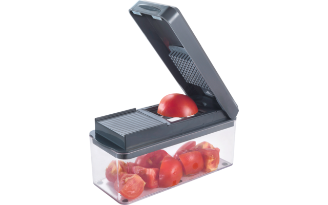 Metaltex 12-in-1 multifunktionaler Slice-Cube Obst-/Gemüseschneider 1,5 Liter Behälter