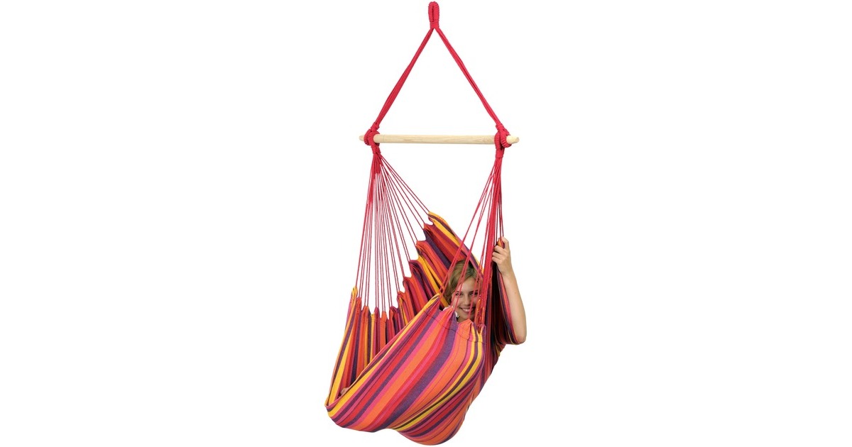 AmazonasRelax Volcano hangstoel  (Rood/paars)