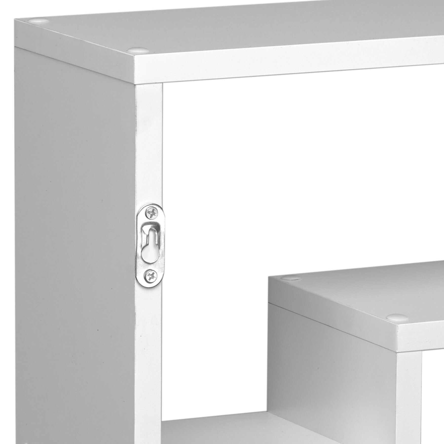 tectake® Wandregal, Retro-Stil, unsichtbare Aufhängung, 85 x 48 x 16 cm