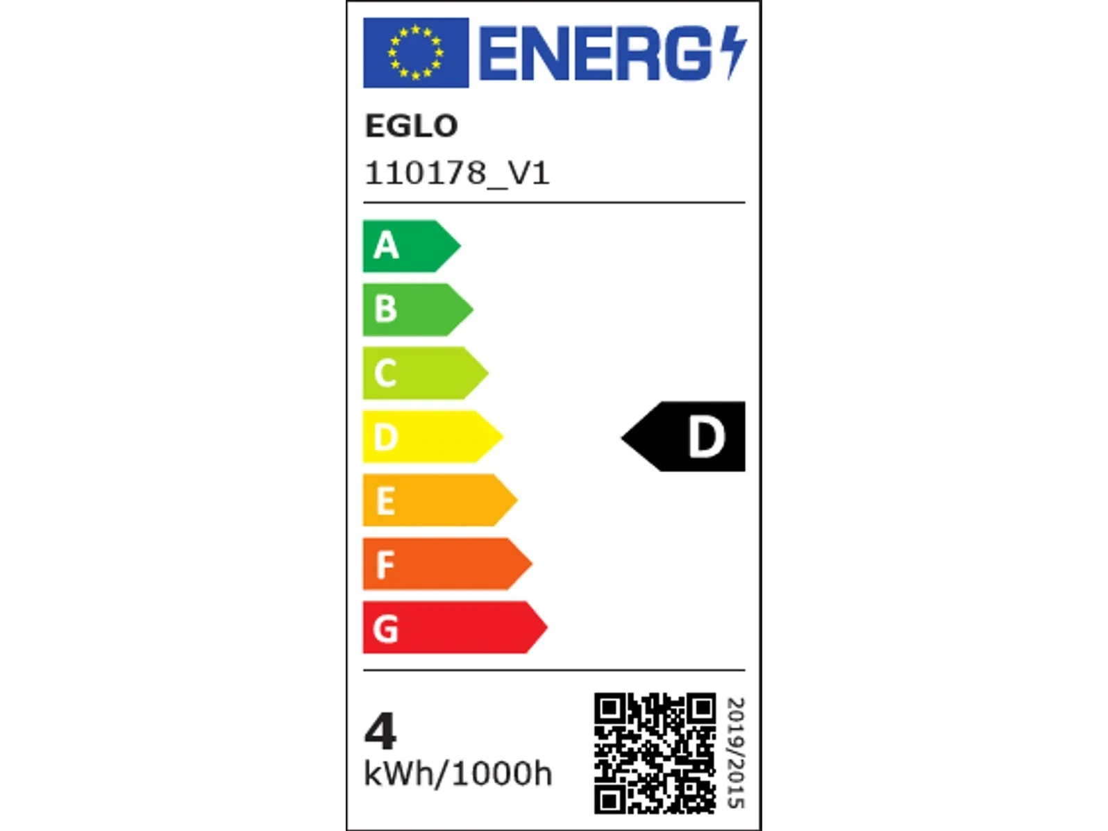 EGLO GU10 LED COB klar lyskilde med direkte varmt hvidt lys