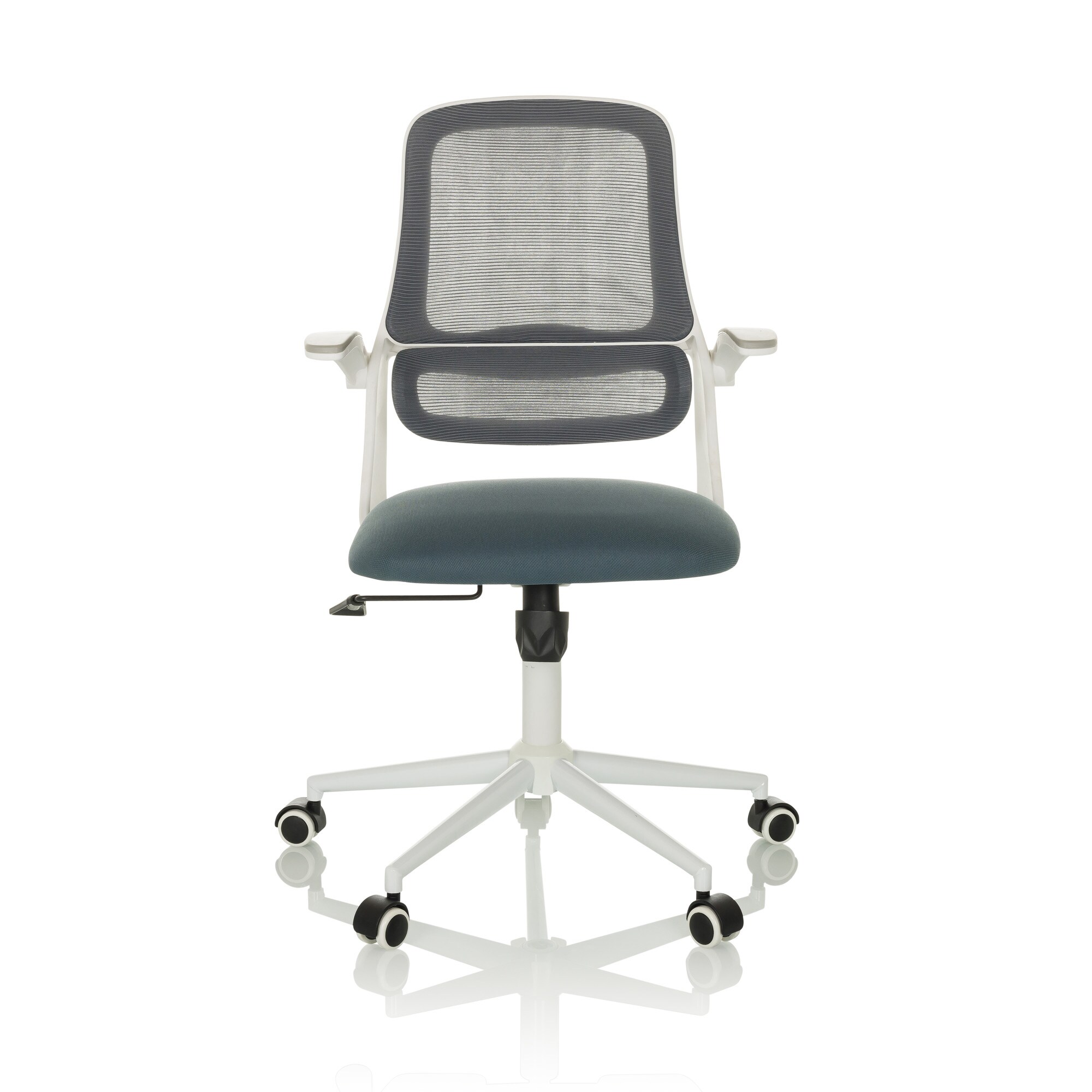 Home Office Bürostuhl MIKO W ECO Stoff/Netzstoff mit abklappbaren Armlehnen hjh OFFICE