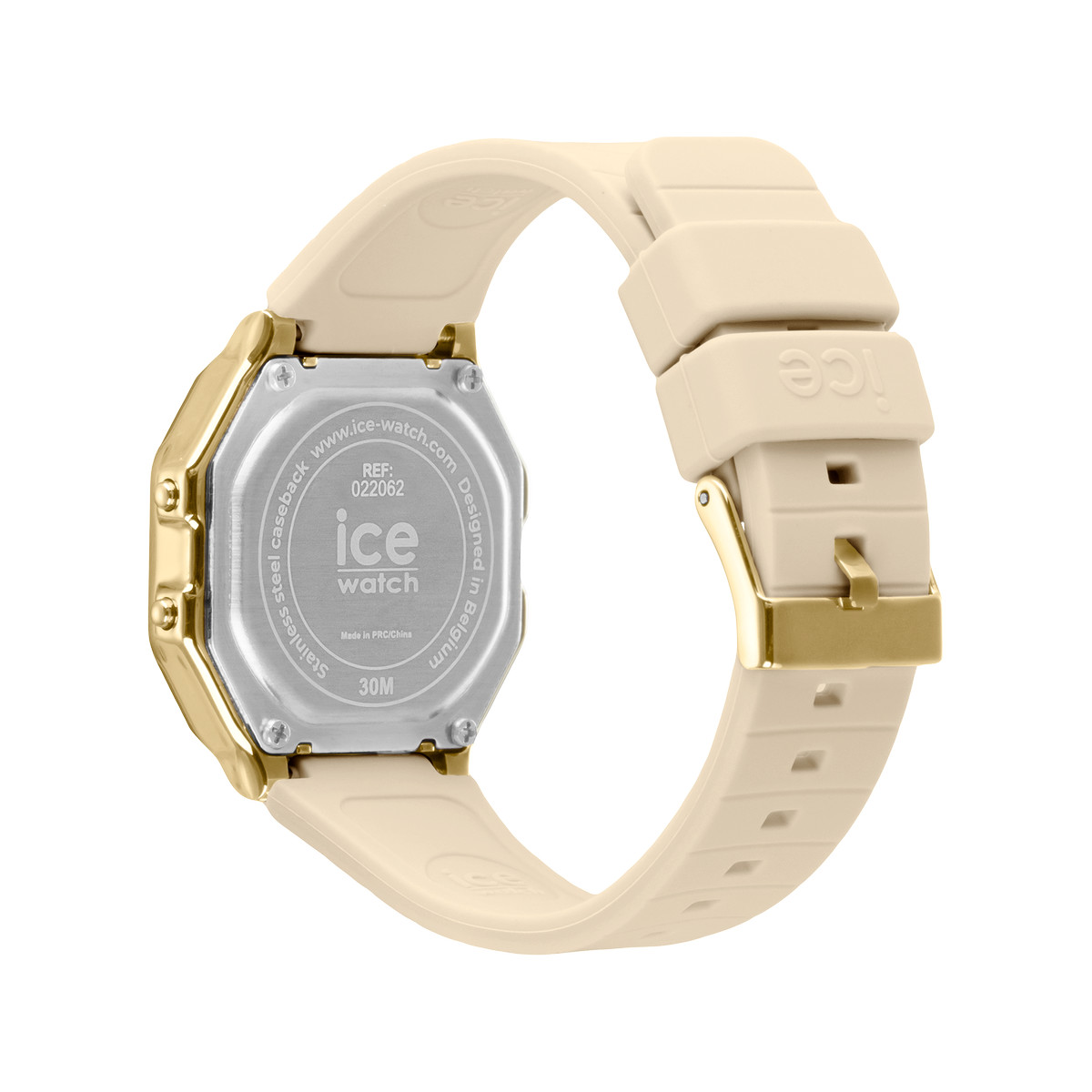 Montre ICE WATCH ice digit retro femme bracelet silicone beige