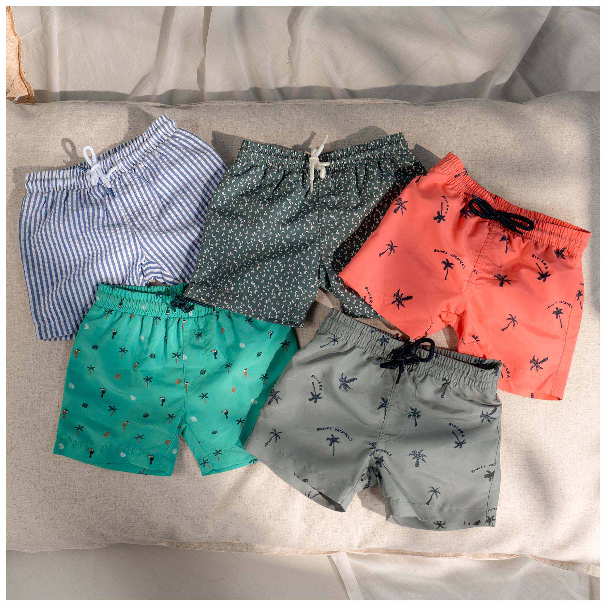Prénatal kinder zwemshort toekan  all over print multi