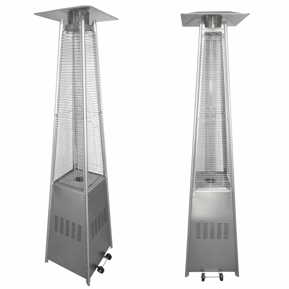 Parasol chauffant stockholm 13kw inox + housse