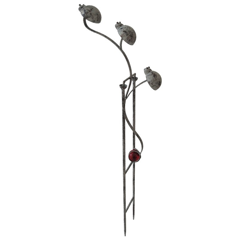 Tuteur mobile jardin coccinelles 11x05x40cm