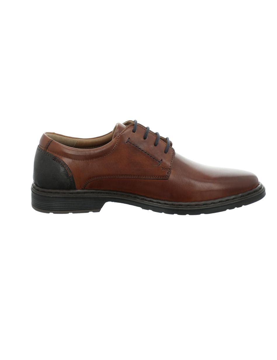 Halbschuh Alastair 01, cognac-kombi