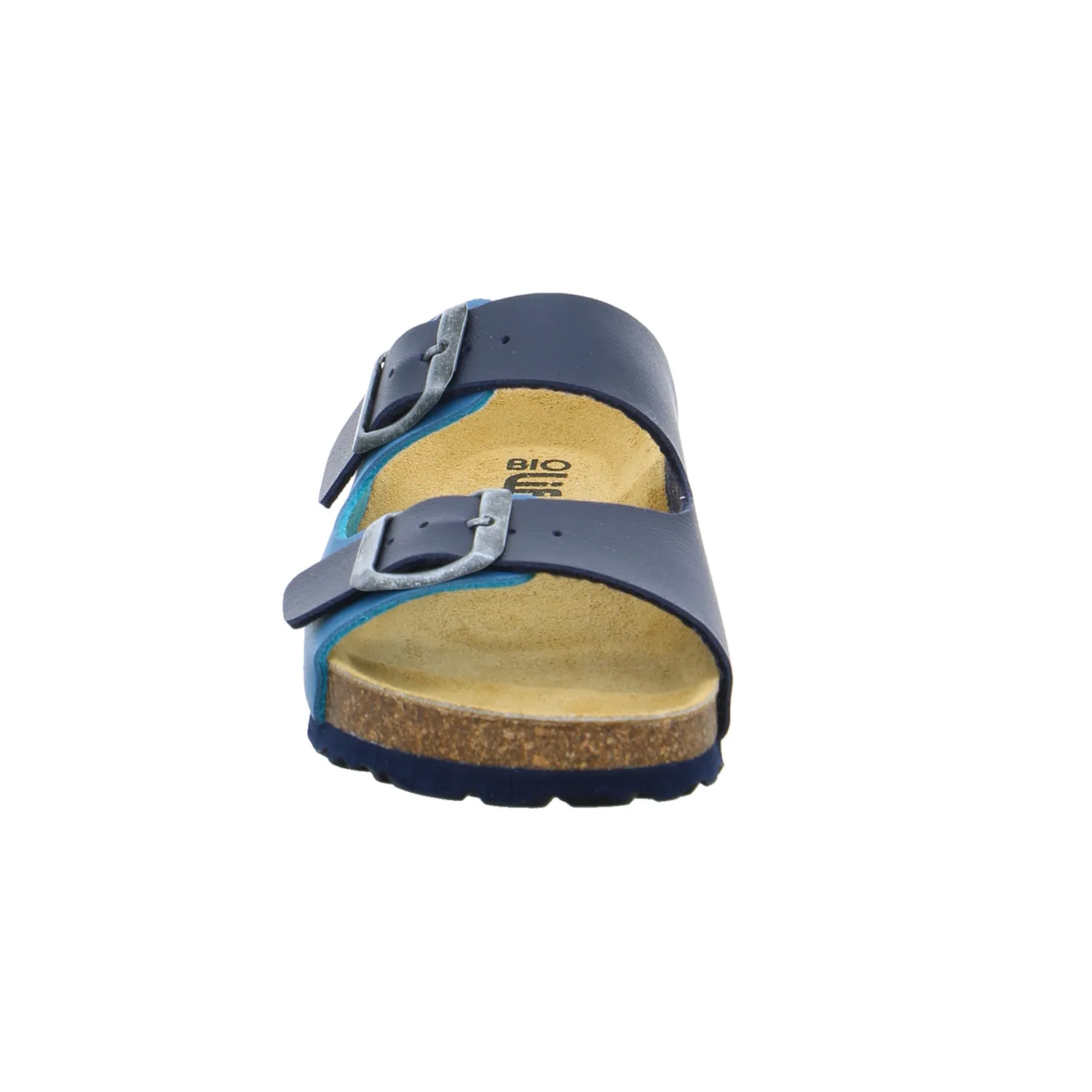 BIOLife Kinder-Pantolette Blau Lederimitat  Unisex