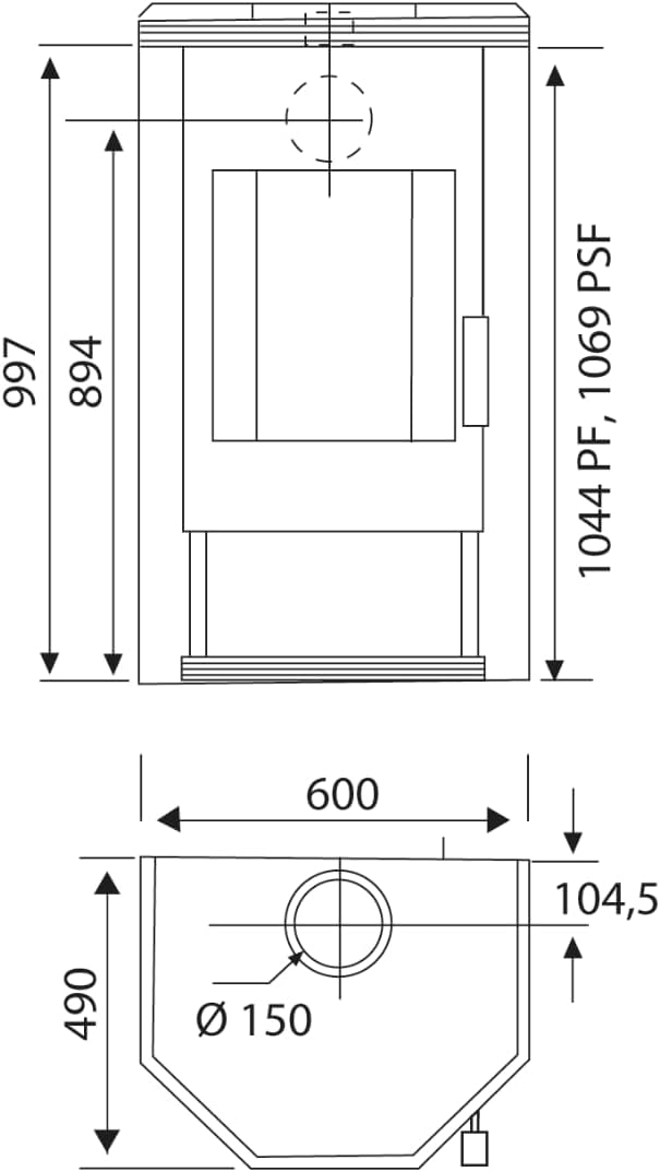 Kaminofen KF 101-PSF