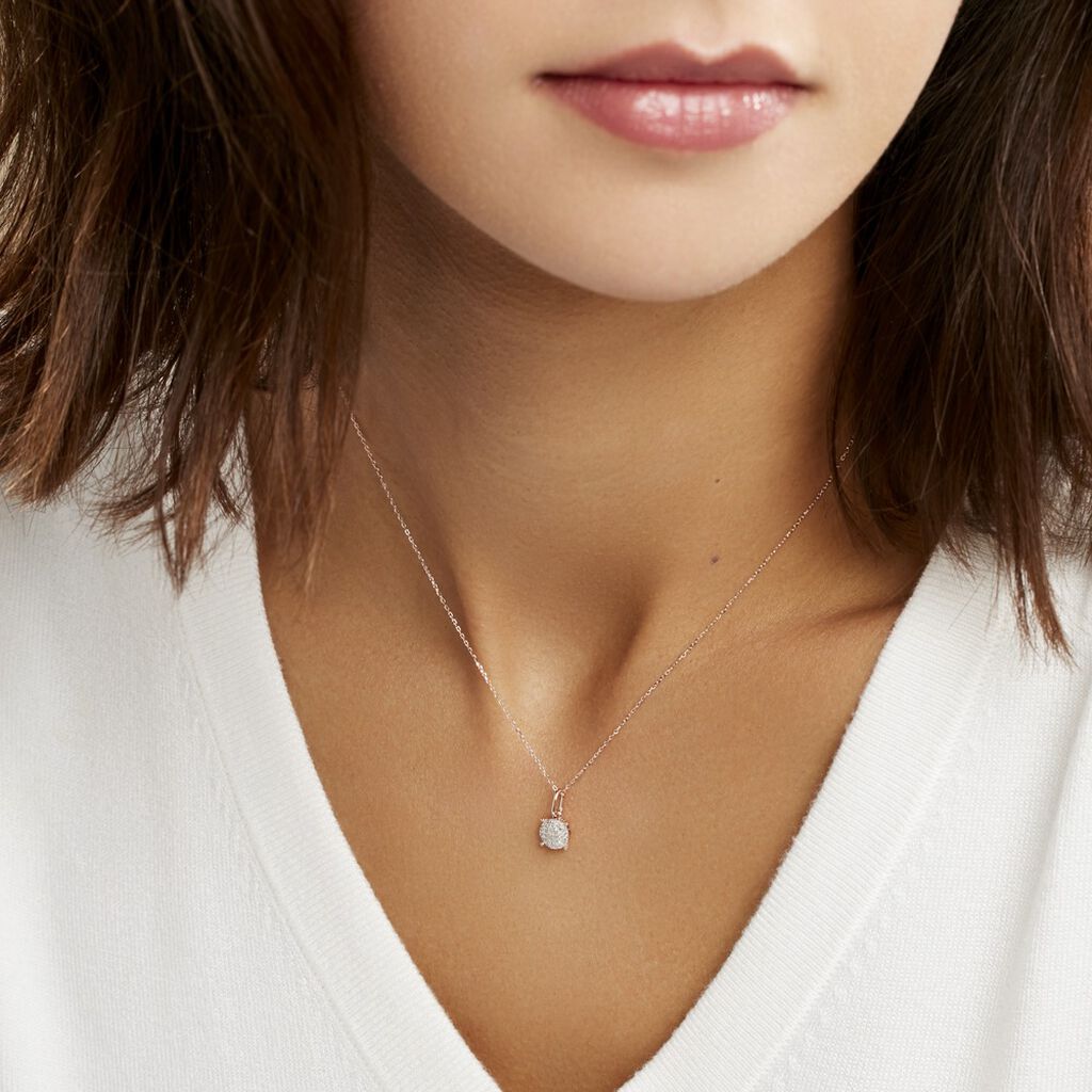Collier Princesse Or Rose Diamant