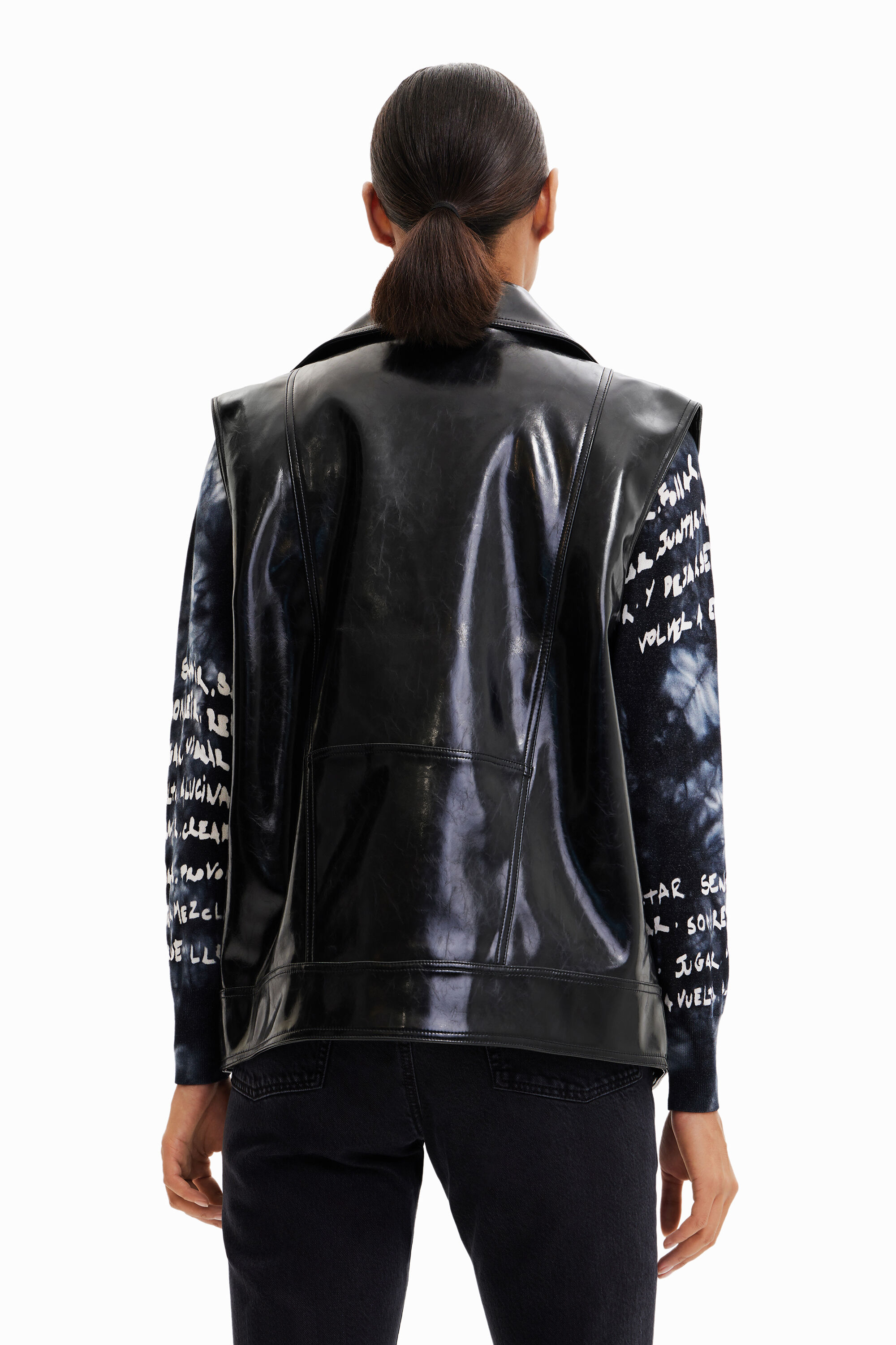 Jaqueta de motociclista oversized