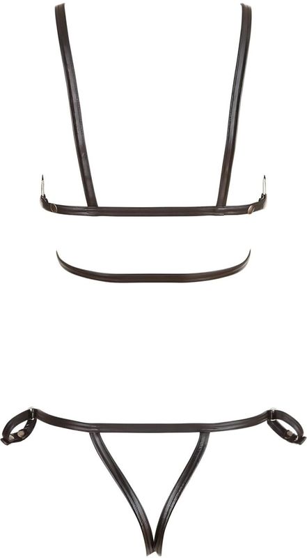 Cottelli Collection Bondage Body Met Open Kruis En Armboeien