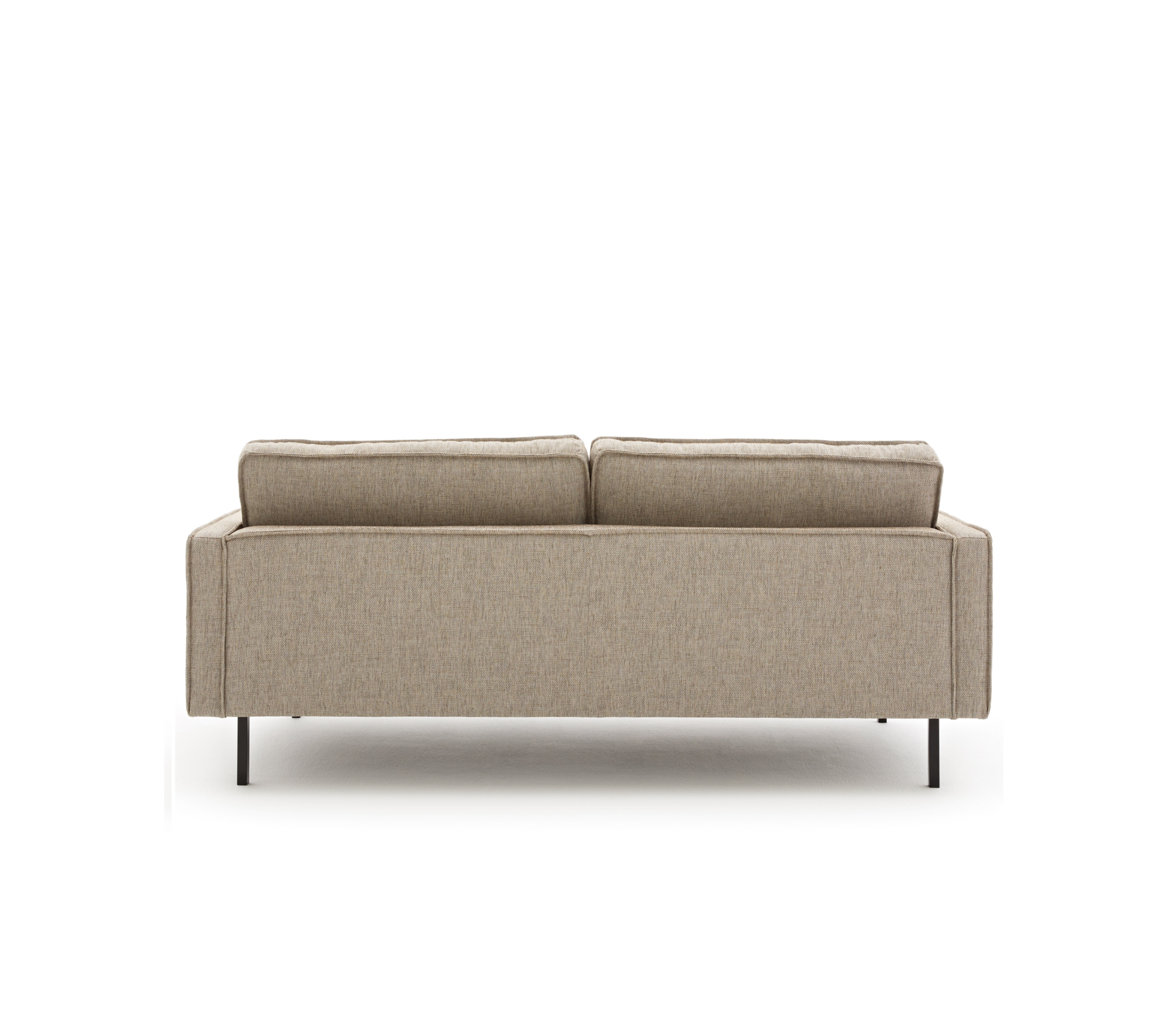 Loods 5 Design 2,5-zitsbank Slimm Stof Outside 2,5 Zits - 170 cm | Solution Lightbrown 115 | Poten: Zwart