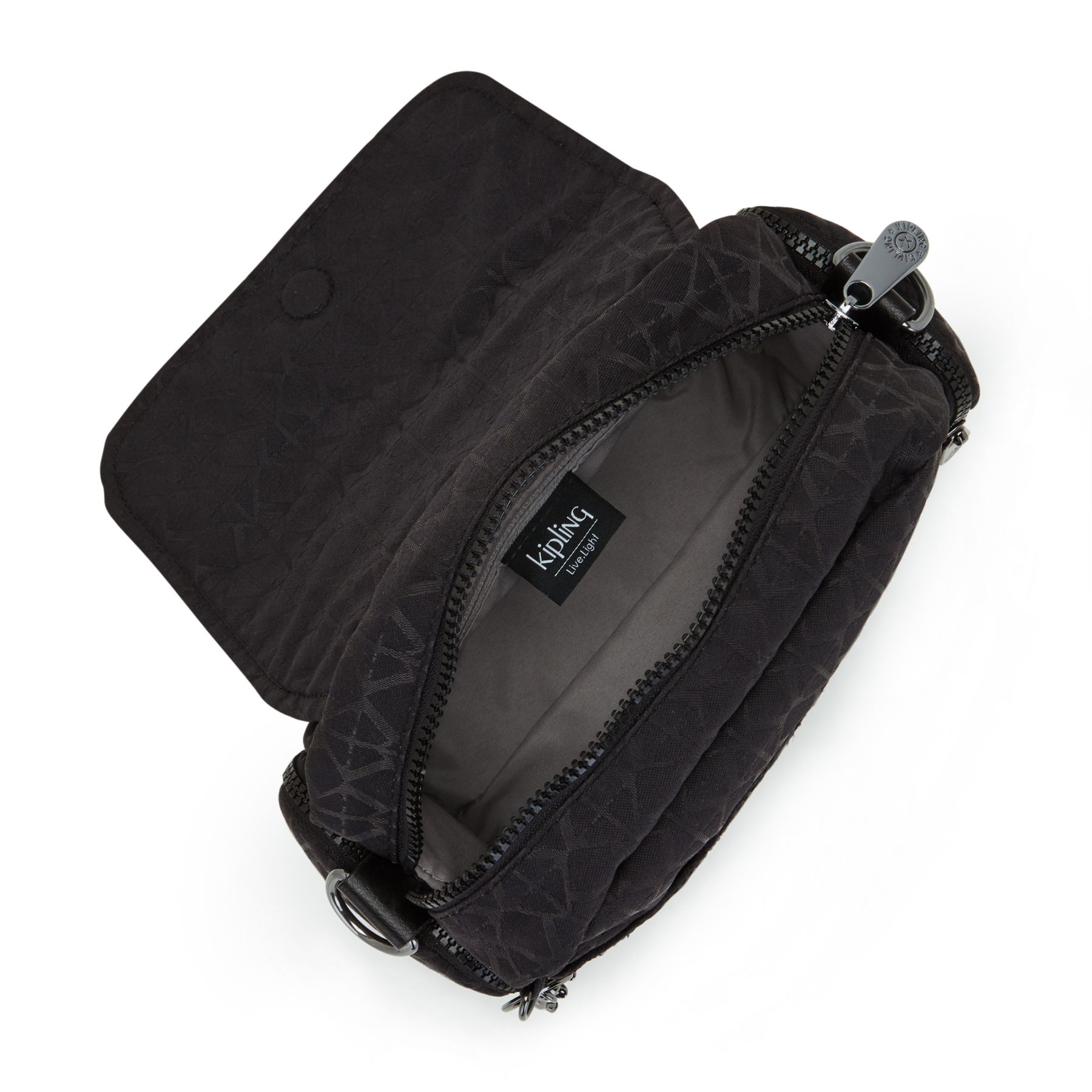 DANITA Petit Sac à Bandoulière avec Fermeture à Rabat Magnétique - Signature Black QVC