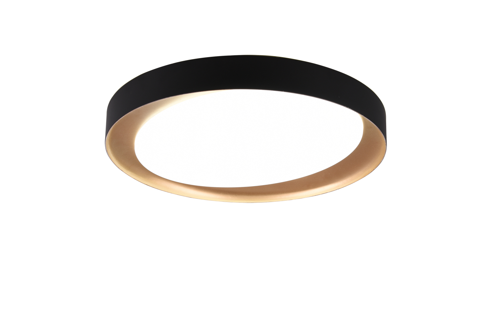 Deckenleuchte - schwarz-gold - dimmbar